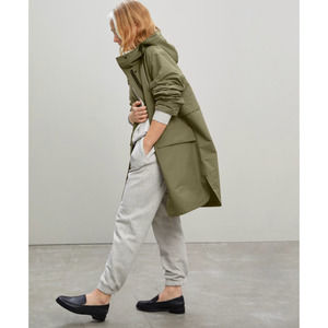 Everlane Womens The ReNew Anorak Rain Jacket Small Green NWT